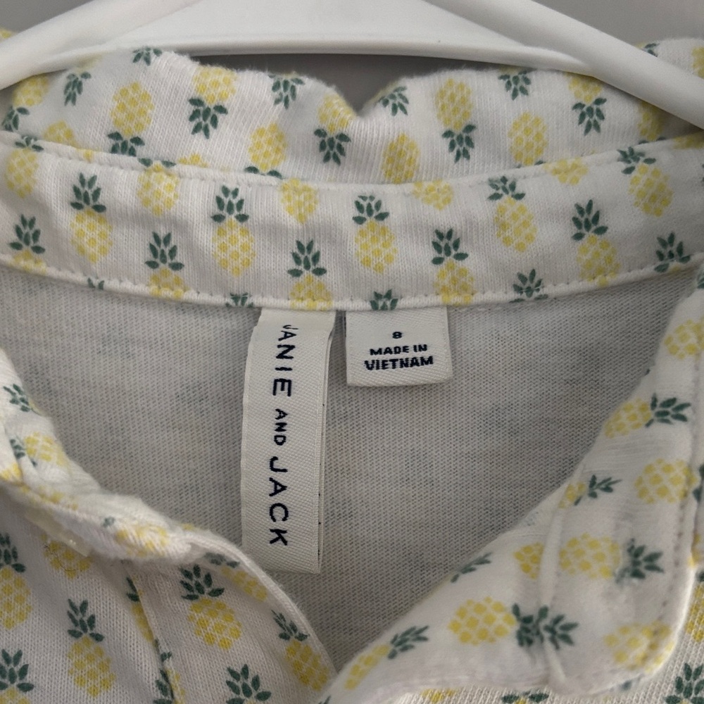 Janie and Jack Cream Polo with Yellow Accents - Picture 2 of 4